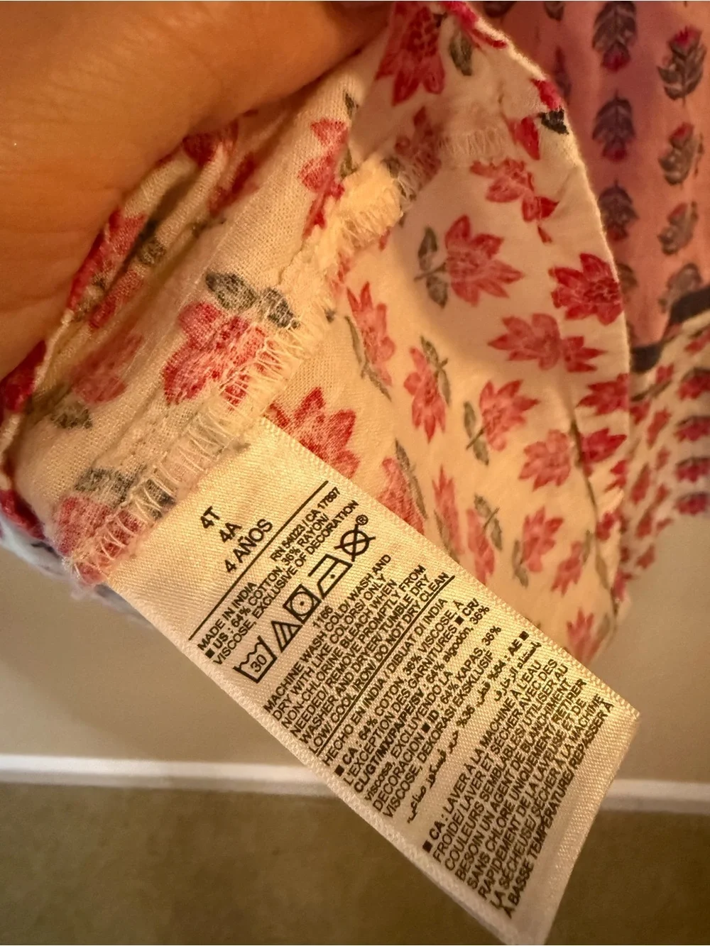 Old Navy Puff-Sleeve Matching Floral Swing Dress for Toddler Girls 4T